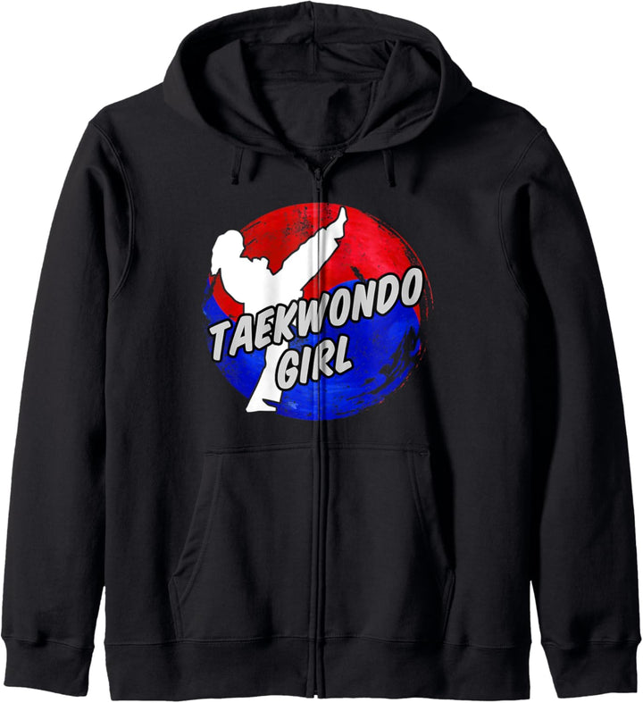 Taekwondo Mädchen Kapuzenjacke