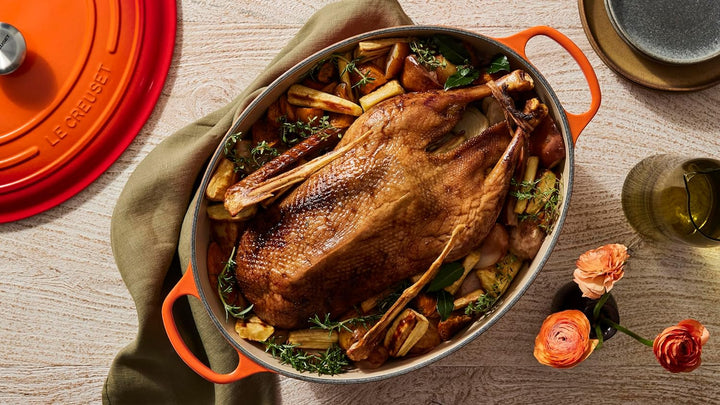Le Creuset Signature Gusseisen-Bräter mit Deckel, Ø 40 cm, Oval, Für alle Herdarten und Induktion ge