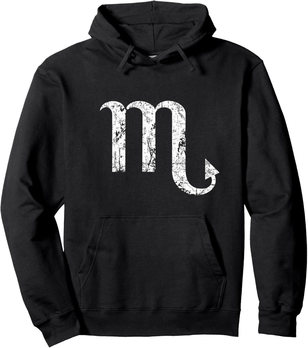 Sternzeichen Skorpion (Vintage Weiss) Pullover Hoodie