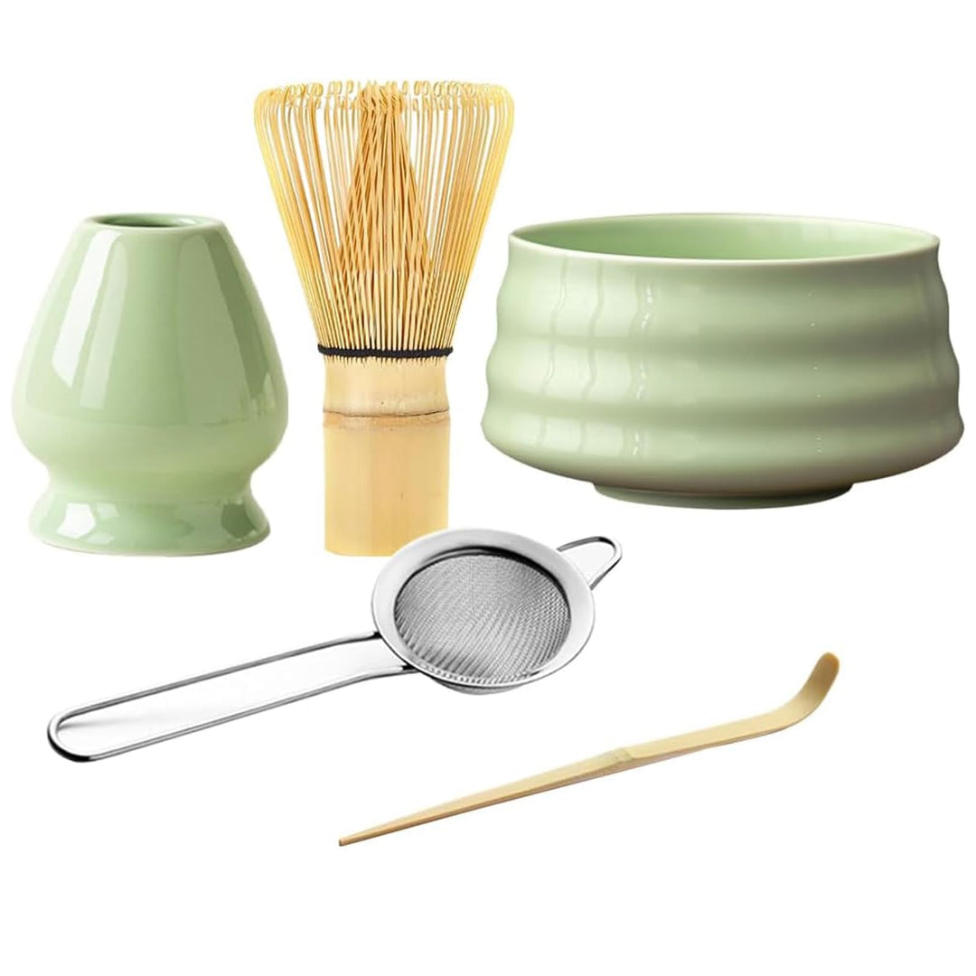 Matcha Set, Matcha Tea Sets 5 Stück Matcha Besen Set, Matcha Besen, Matcha Tea Set, Matcha Schale, S