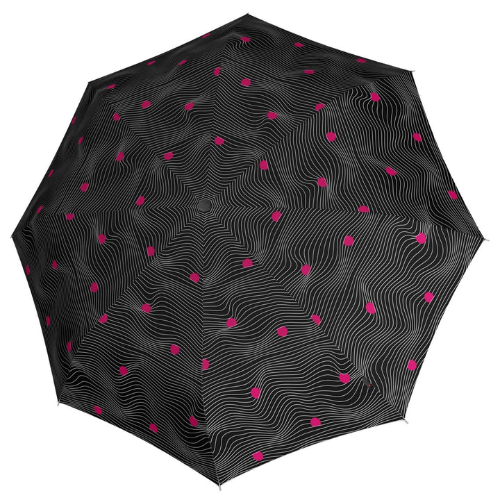 Knirps T200 Medium Duomatic Meditate Ecorepel Regenschirm Automatikschirm 953201, Meditate Black
