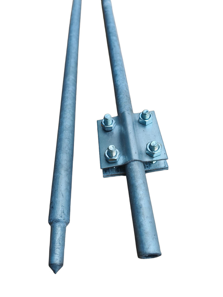 Tiefenerder Erder Erdung SET 3m 2x1500mm Ø16 feuerverzinkt Stahl S235JR HAMMER Längenauswahl 1,5m 3m