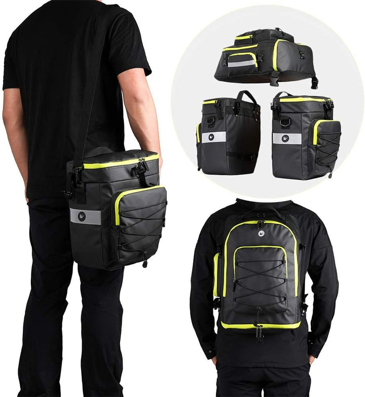 Rhinowalk Fahrradtasche Fahrrad Gepäckträgertasche Set, für Fahrrad Cargo Rack Satteltasche Schulter