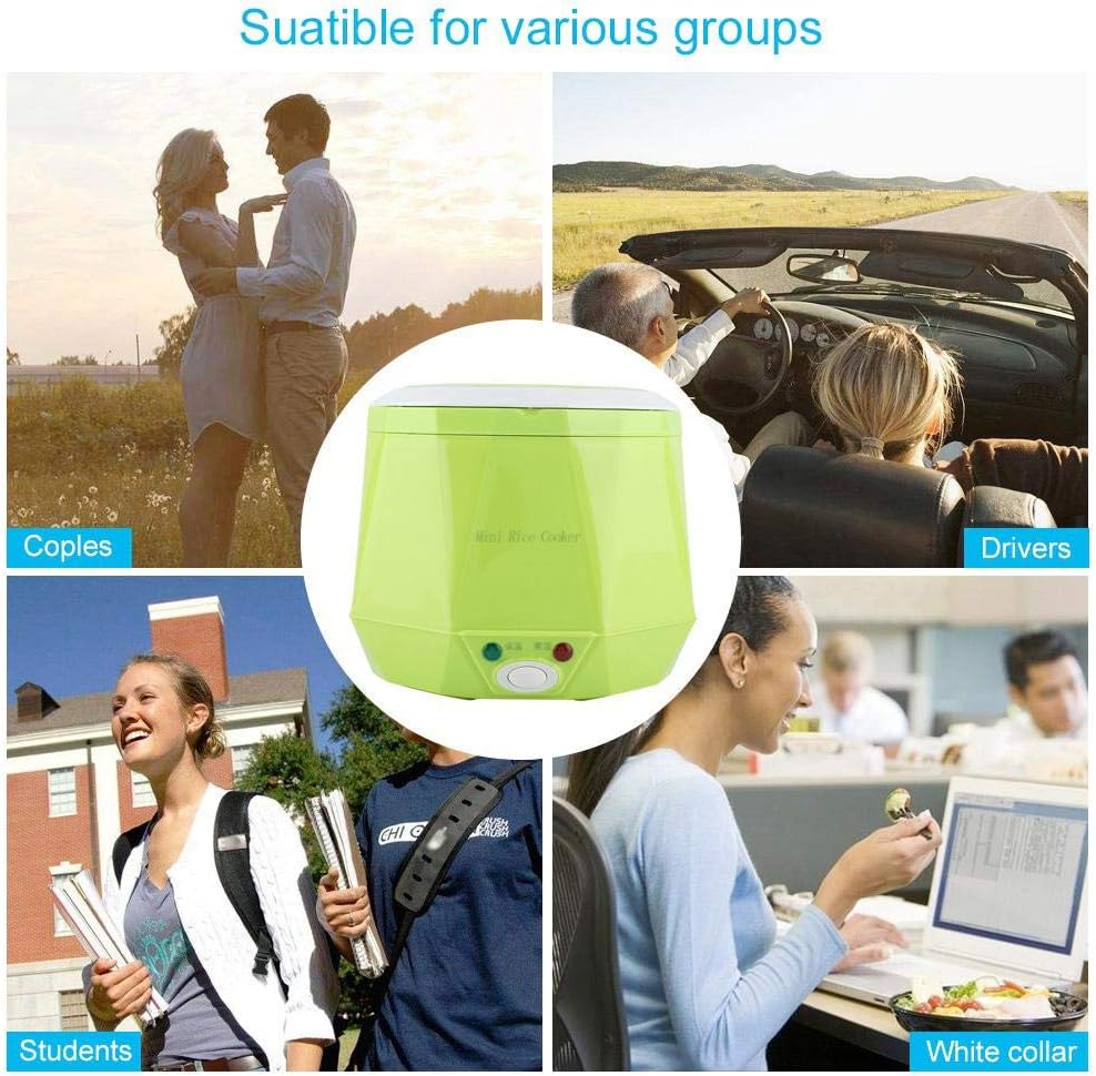 Tyenaza Elektrischer Reiskocher, Elektrischer tragbarer multifunktionaler Reiskocher Dampfgarer für
