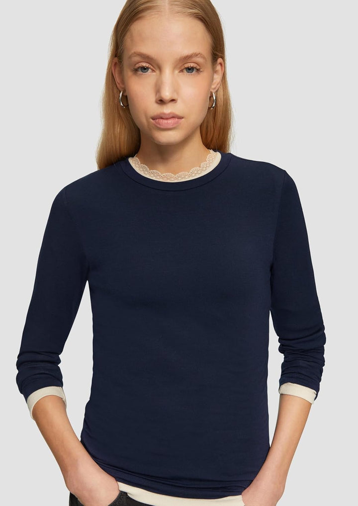 QS Weiches Longsleeve aus Lyocellmix XXL 5872, XXL 5872