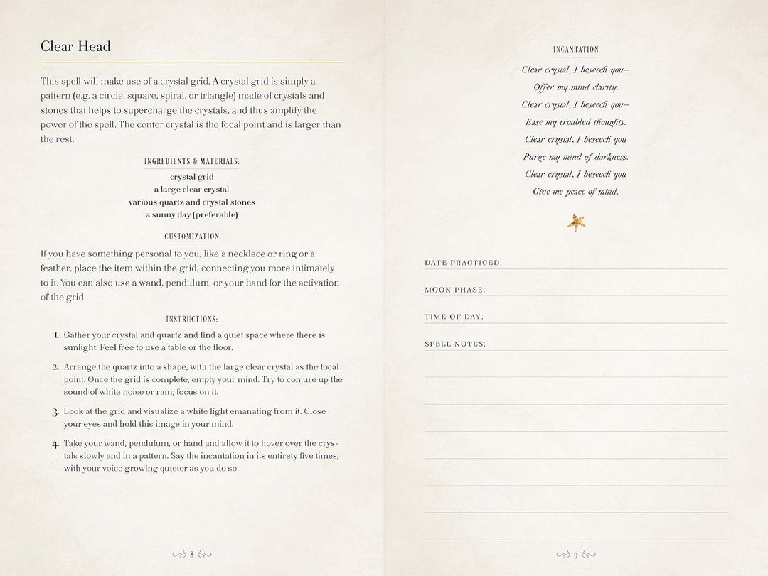 The Book of Shadows: A Journal of Magick, Spells, &amp; Rituals (9) (Mystical Handbook, Band 9), Gebunde