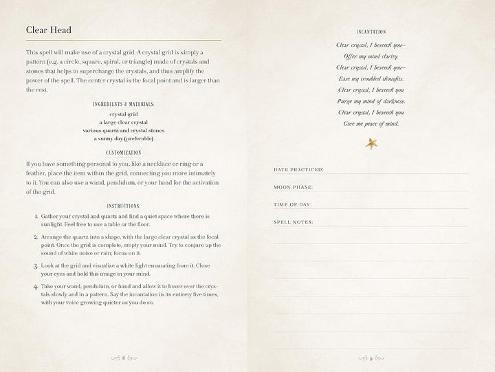 The Book of Shadows: A Journal of Magick, Spells, &amp; Rituals (9) (Mystical Handbook, Band 9), Gebunde