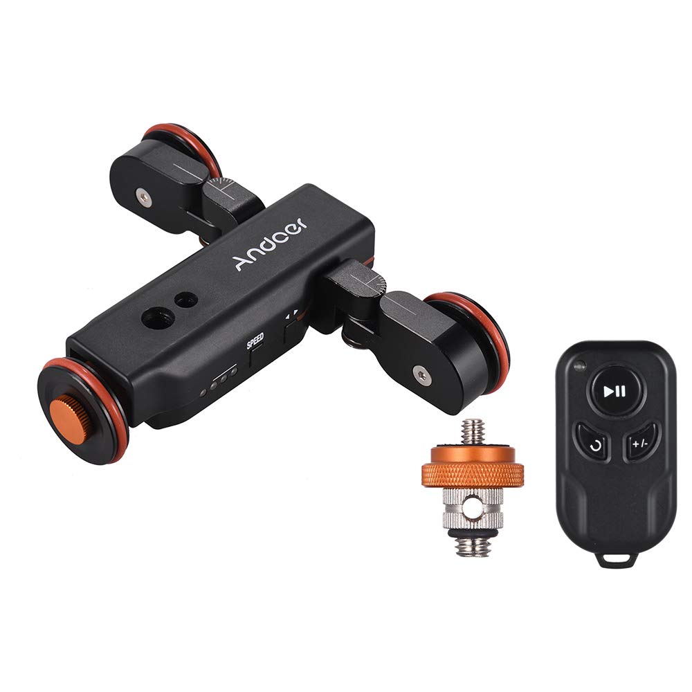 Andoer Kamerawagen L4 PRO Video Kamera Slider Dolly Automatische mit Drahtlose Fernbedienung,1800mAh
