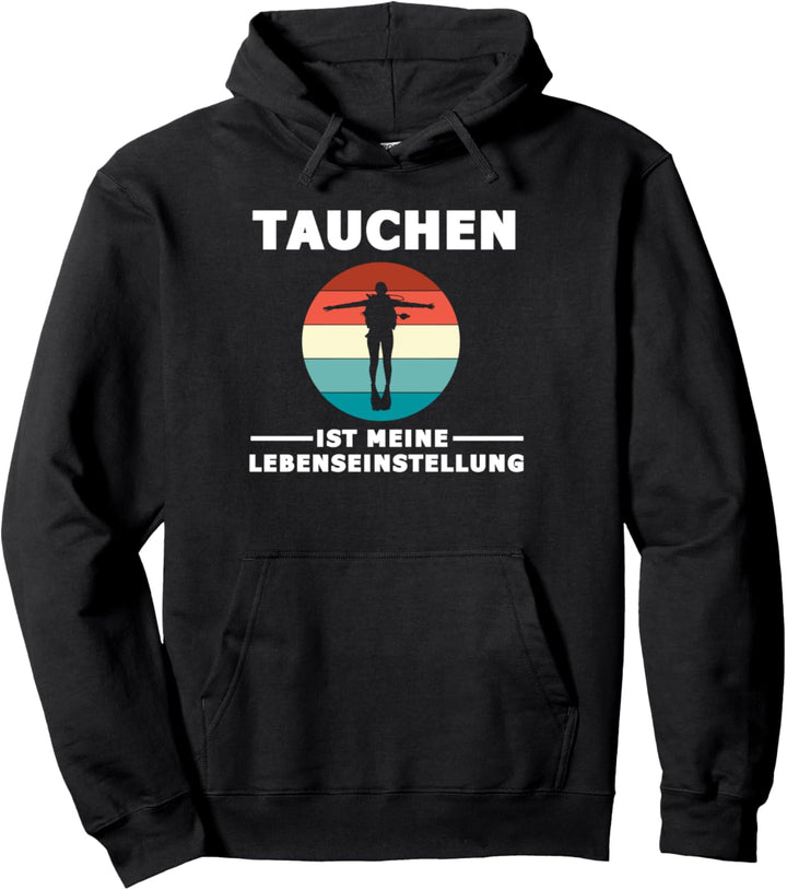 Tauchen Ozean Unterwasser Geschenk Pullover Hoodie