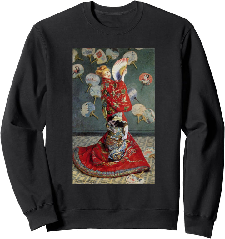 Monets Madame-Monet trägt einen Kimono Sweatshirt
