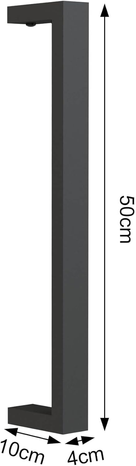 DanDiBo Handtuchhalter Metall Schwarz Wand Handtuchhaken 96499 Schmal Handtuchleiste Hakenleiste Mod