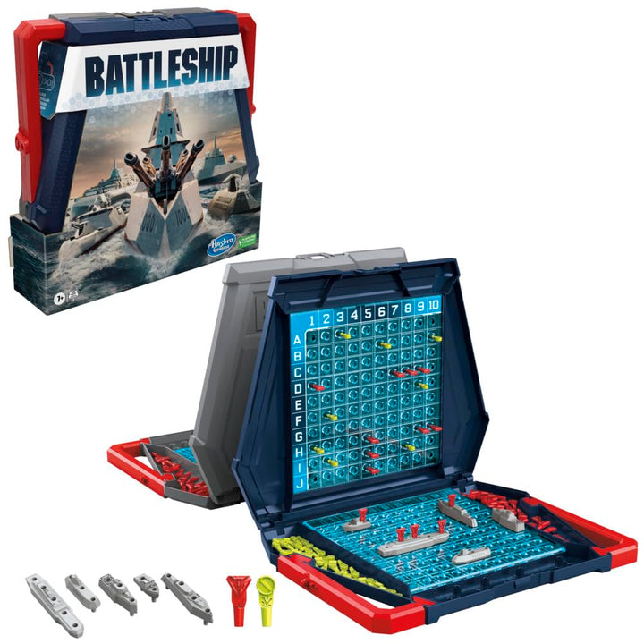 Hasbro Battleship Klassisches Brettspiel, spannendes Strategiespiel für Kinder ab 7 Jahren, BATTLESH
