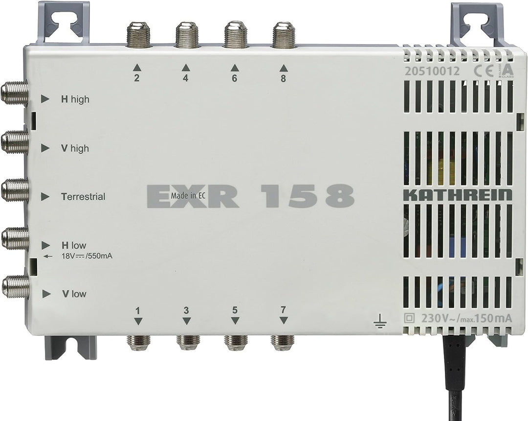 Kathrein EXR 158 Satelliten-ZF-Verteilsystem Multischalter (1 Satellit, 8 Teilnehmeranschlüsse, Klas