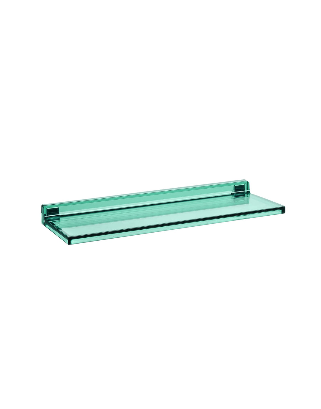 Kartell Shelfish Ablageregal, PMMA, Green, 45,2 cm x 15,5 cm x 4 cm Verde Acquamarina, Verde Acquama