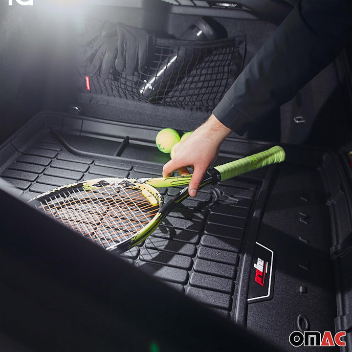 OMAC Gummi Kofferraumwanne kompatibel mit Hyundai Kona 2017-2023 TPE Laderaumwanne Schwarz