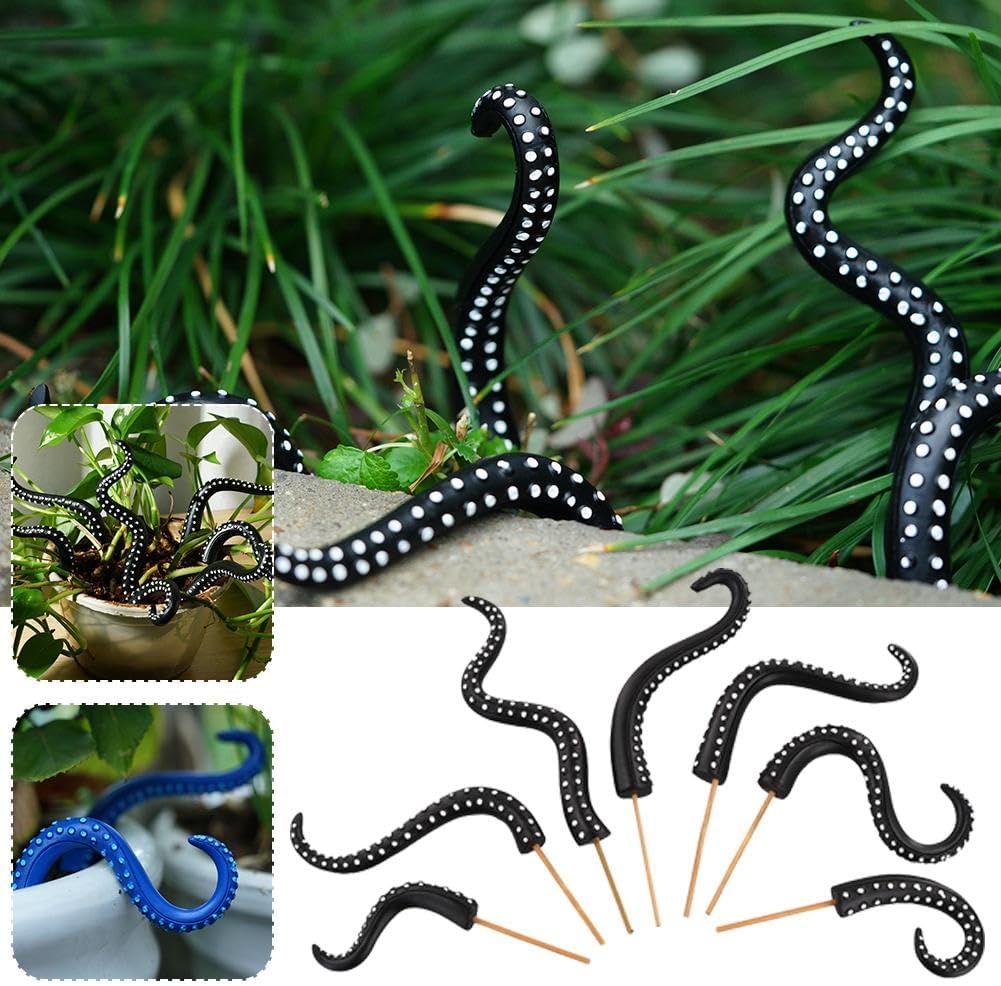 XDGJTBFMY Octopus Tentakel Stakes Tentakeln Lustige Halloween T0X0 Ornamente Anlage Blau, Blau