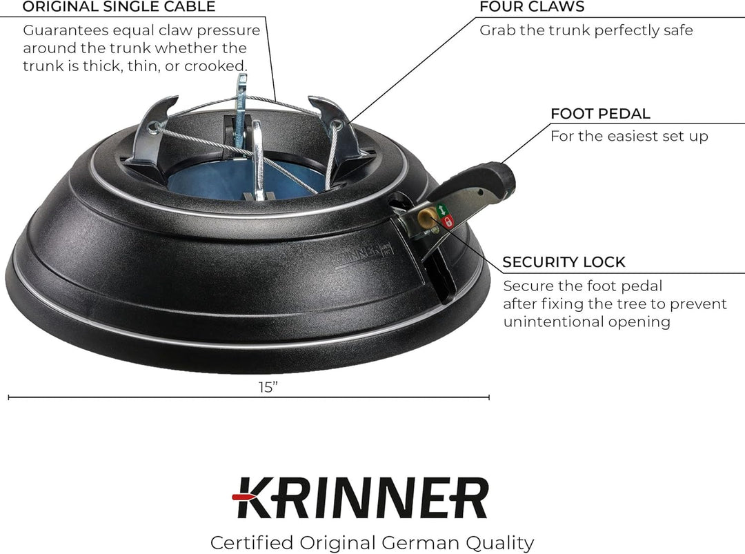 Krinner 401736 ORIGINAL Christbaumständer Vario Classic In-& Outdoor, Schwarz Vario Classic In und,