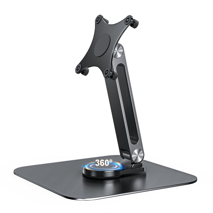 Monitorständer Einstellbarer mit 360° drehbarer Basis, Ergonomisch Tragbarer Monitorhalter, VESA 75x