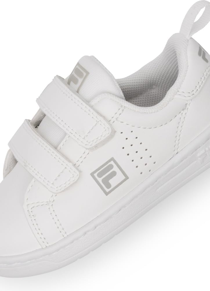 FILA Unisex Kinder Crosscourt 2 Nt Velcro TDL Sneaker 27 EU Weiss, 27 EU Weiß