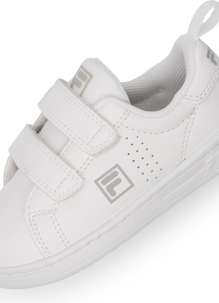 FILA Unisex Kinder Crosscourt 2 Nt Velcro TDL Sneaker 27 EU Weiss, 27 EU Weiß