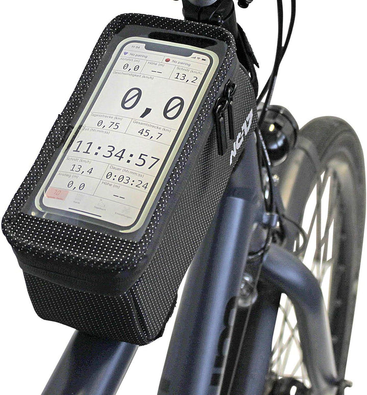 NC-17 Connect Universal Seitenlader-Oberrohrtasche DOT / Fahrrad-, Smartphonetasche mit Klettverschl