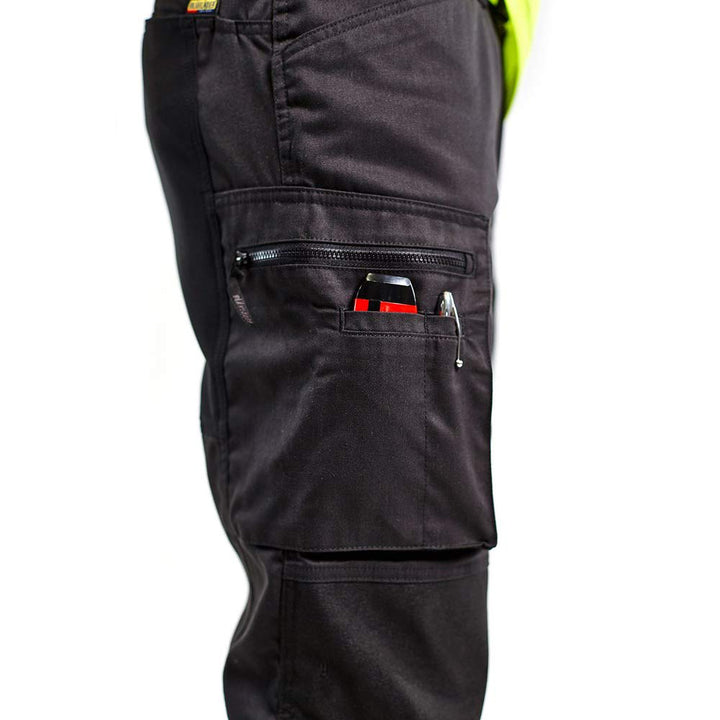 Blakläder 155118119933D124 Warn-Bundhose Grösse mit Stretch in schwarz/gelb, D124 D124 Black / Yello