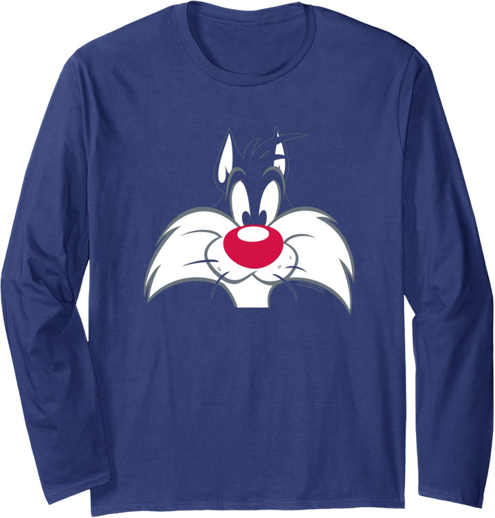 Looney Tunes Sylvester Face Langarmshirt