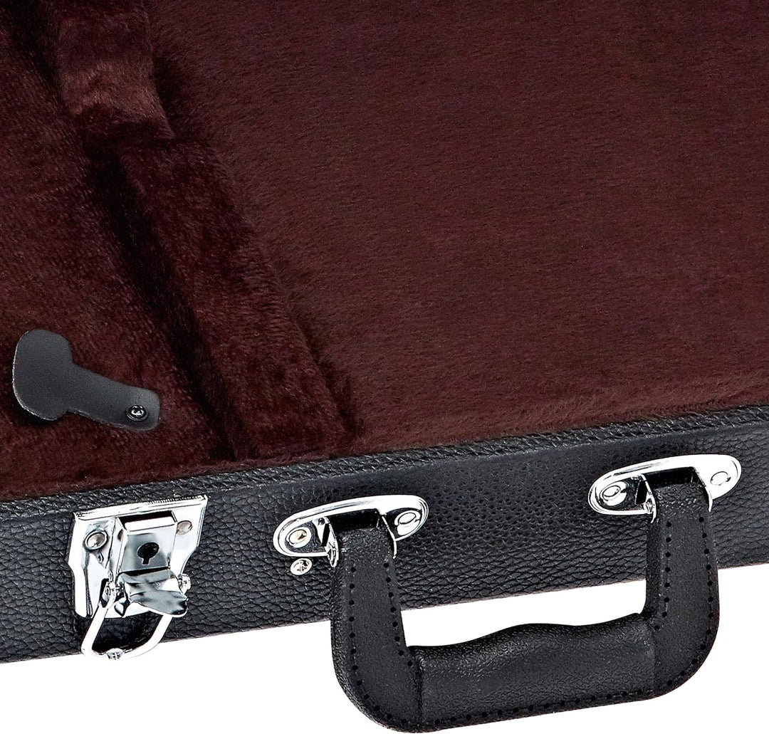 ORTEGA Koffer für E-Gitarre - Black Flat/Chrom Hardware