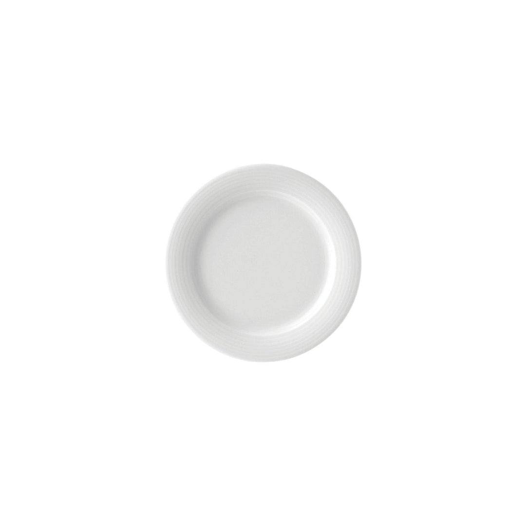 Bauscher 800025 Dialog Dekor Uni Flach Teller (6er Pack), Weiss