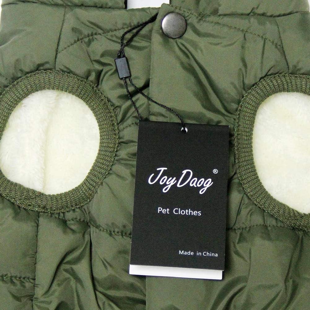 JoyDaog Fleece Hundejacke für Winter kaltes Wetter, Extra Weicher Hundemantel für Kleine Hunde, Wind