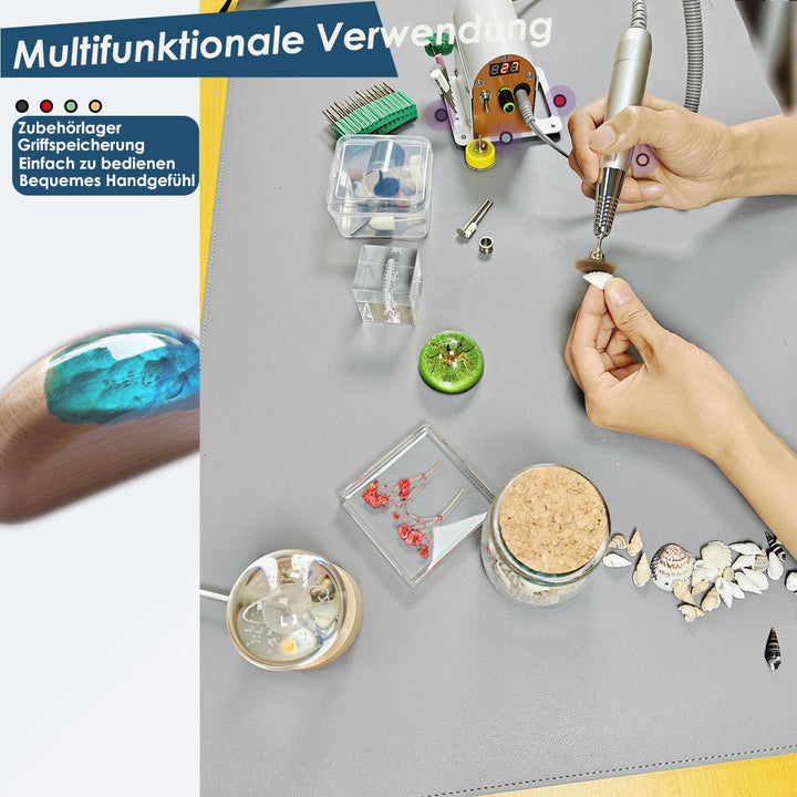 100W Multifunktionswerkzeug, Rotationswerkzeug mit 115 Zubehör, mini Graviergerät Variable Drehzahle