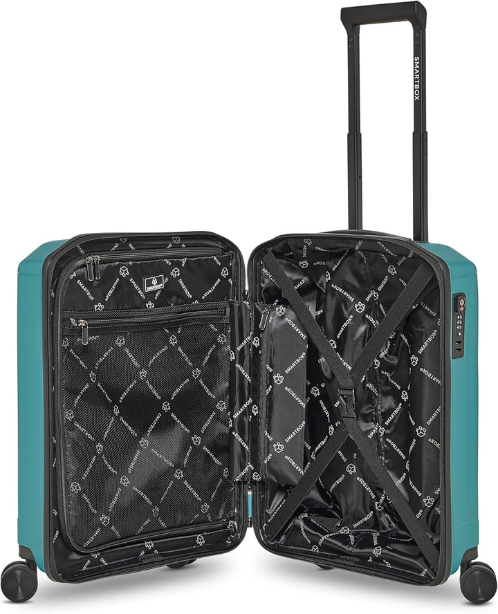 Smartbox Hartschalen Kabinen-Koffer | Kleiner Trolley 40 x 25 x 55 cm aus hochwertigem, robusten Pol