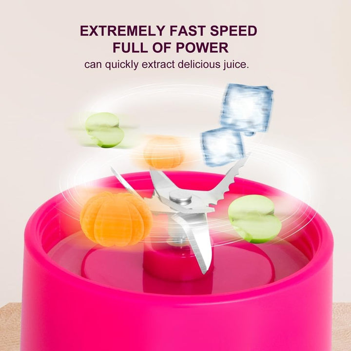 Tragbarer Mixer Persönliche Mini-Grösse für Gemischte Säfte - Shakes und Smoothie-Mixer - USB Wieder