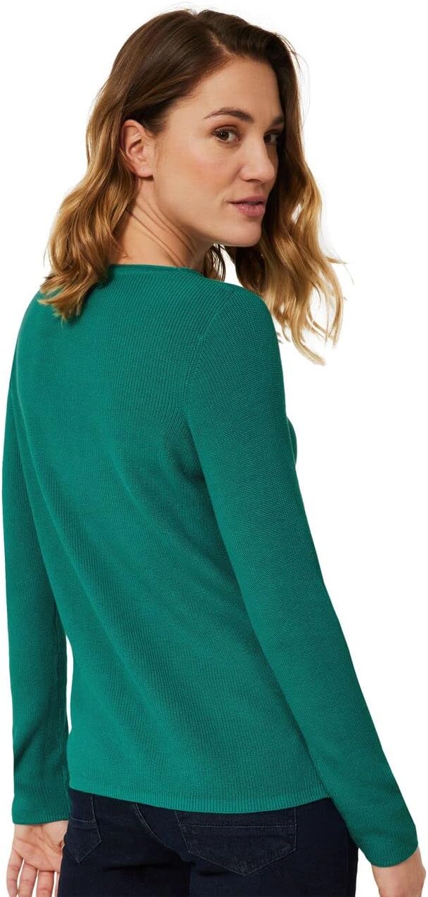 CECIL Damen B302225 Strickpullover, smaragd Green, XL