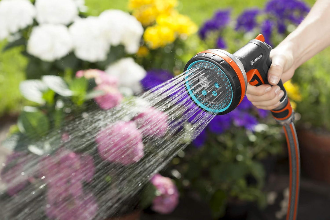 GARDENA Frostsicher – Premium-Metallsprüher (fünf Sprühmuster) + Wasserstopp Vielseitig einsetzbar M