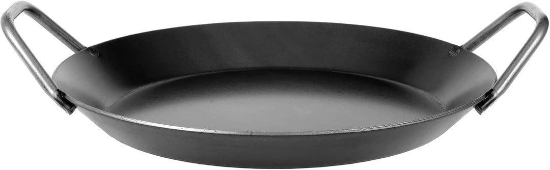 GRÄWE® Profi schmiedeeiserne Servierpfanne (/) 28 cm mit 2 Griffen GLATT
