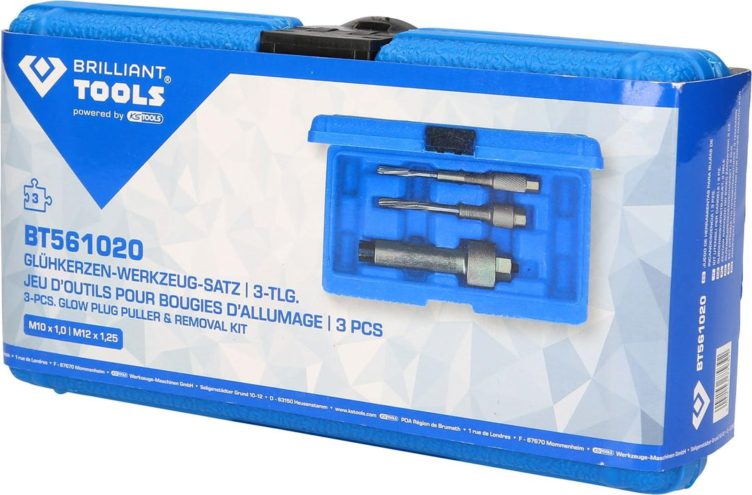 BRILLIANT TOOLS BT561020 Glühkerzen-Werkzeug-Satz, 3-tlg [Powered by KS TOOLS]