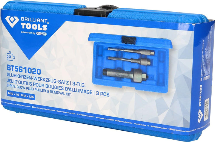 BRILLIANT TOOLS BT561020 Glühkerzen-Werkzeug-Satz, 3-tlg [Powered by KS TOOLS]