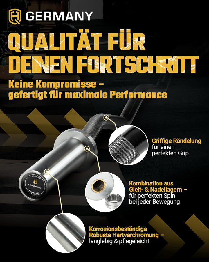 HQ Germany® SZ Stangen 50mm | 3 Varianten | Super-Curve/Performance/Training, Training