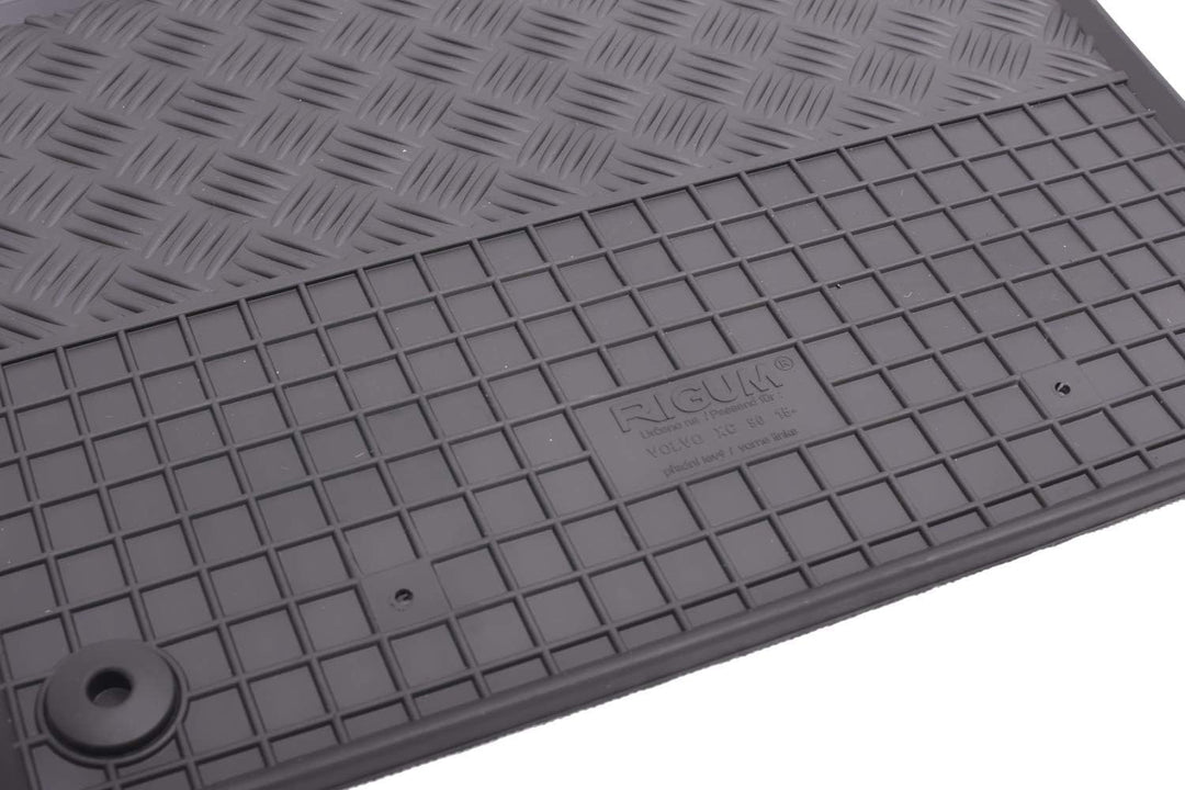 Passgenaue Kofferraumwanne und Gummifussmatten geeignet für Volvo XC90 ab 2015 + Gurtschoner