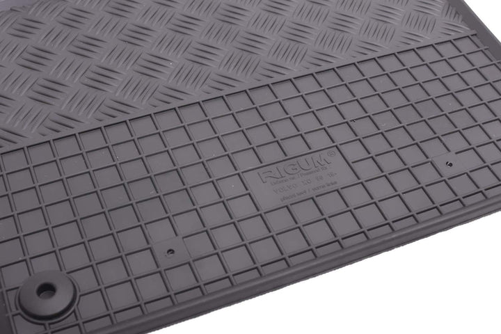 Passgenaue Kofferraumwanne und Gummifussmatten geeignet für Volvo XC90 ab 2015 + Gurtschoner