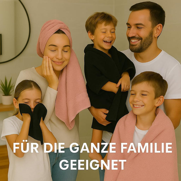 Betz 10-TLG. Handtuch-Set Premium 100% Baumwolle 2 Duschtücher 4 Handtücher 2 Gästetücher 2 Waschhan