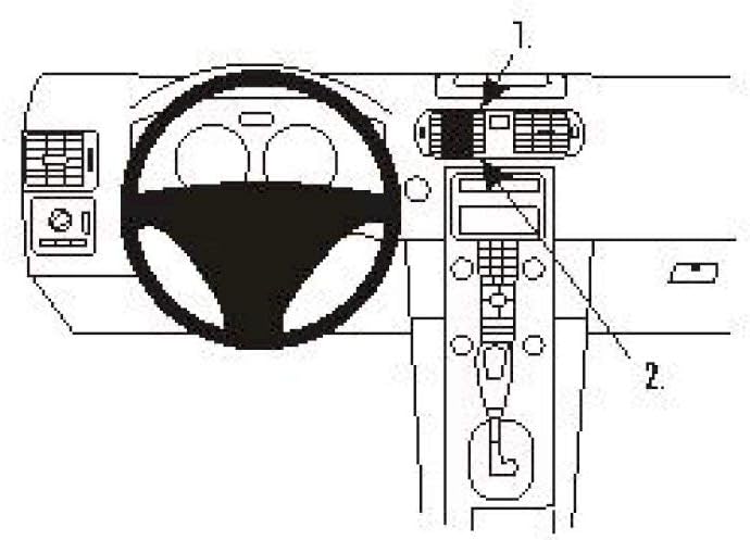 Brodit 853360 ProClip Halterung, schwarz