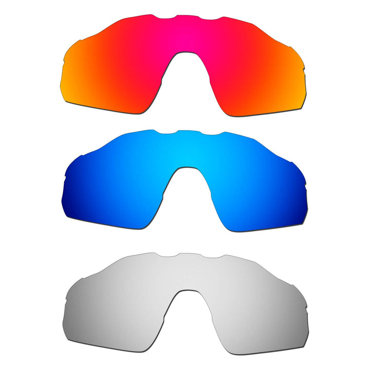 HKUCO verstärken Männer Ersatzgläser für Oakley Radar EV Pitch Rot/Blau/Titan Sunglasses