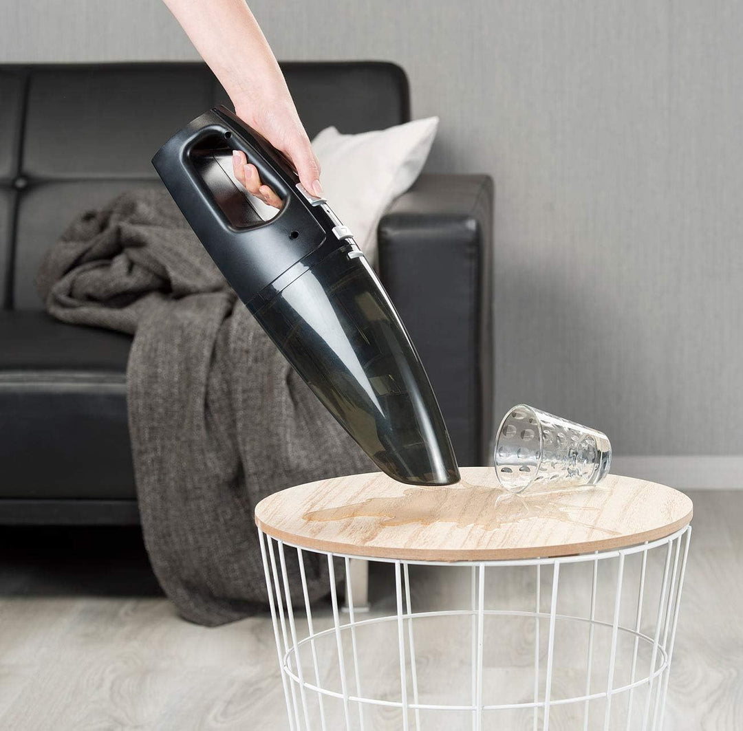 Sichler Haushaltsgeräte Tischstaubsauger: Nass- & Trocken-Handstaubsauger mit Akku, 75 Watt, Wandhal