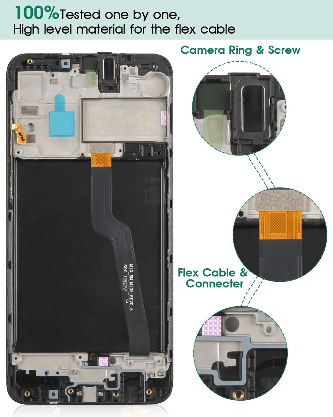 SRJTEK Für Samsung Galaxy A10 LCD-Bildschirm A10 Bildschirm Ersatz A105 Display Touch Digitizer Asse