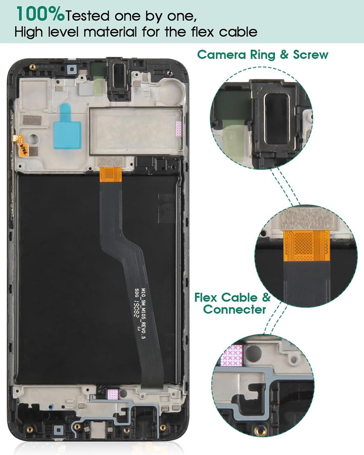 SRJTEK Für Samsung Galaxy A10 LCD-Bildschirm A10 Bildschirm Ersatz A105 Display Touch Digitizer Asse