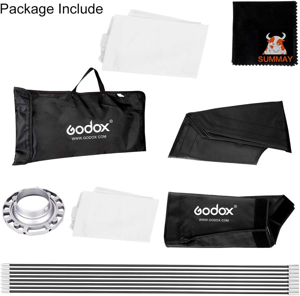 GODOX Softbox 120cm 47in Achteckige Softbox mit Bowens Halterung Softboxen für Blitzgerät Speedlite