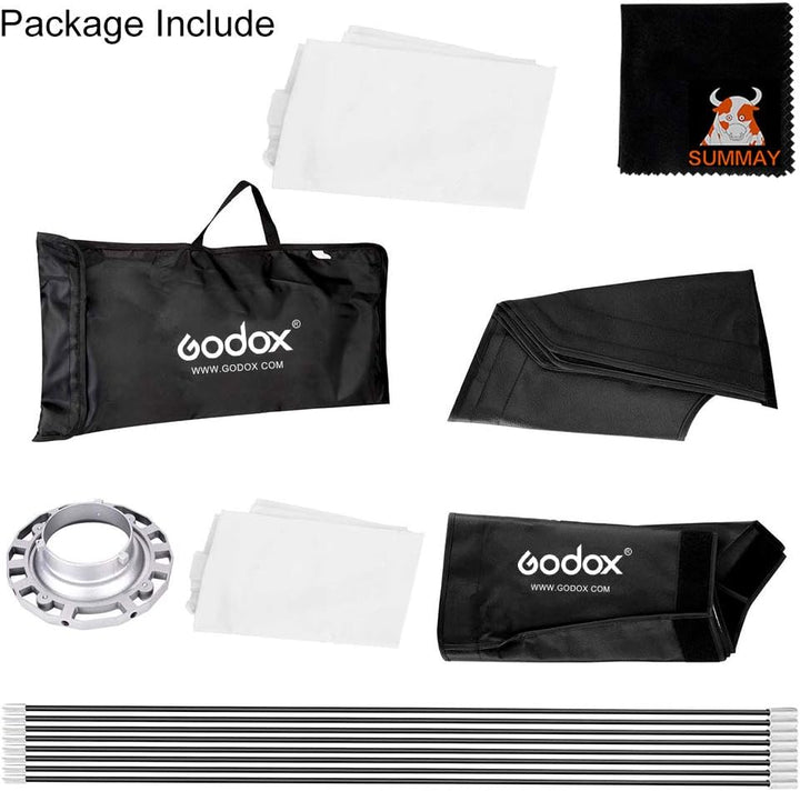 GODOX Softbox 120cm 47in Achteckige Softbox mit Bowens Halterung Softboxen für Blitzgerät Speedlite