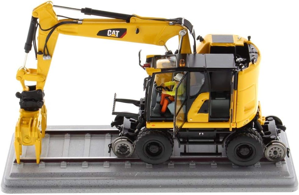Diecast Masters 85661 - Caterpillar Zweiwegenbagger für Eisenbahn Cat M323F Rail, Massstab 1:50, ca.
